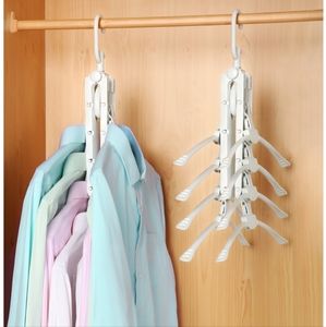 Foldable magic multi clothes hangers